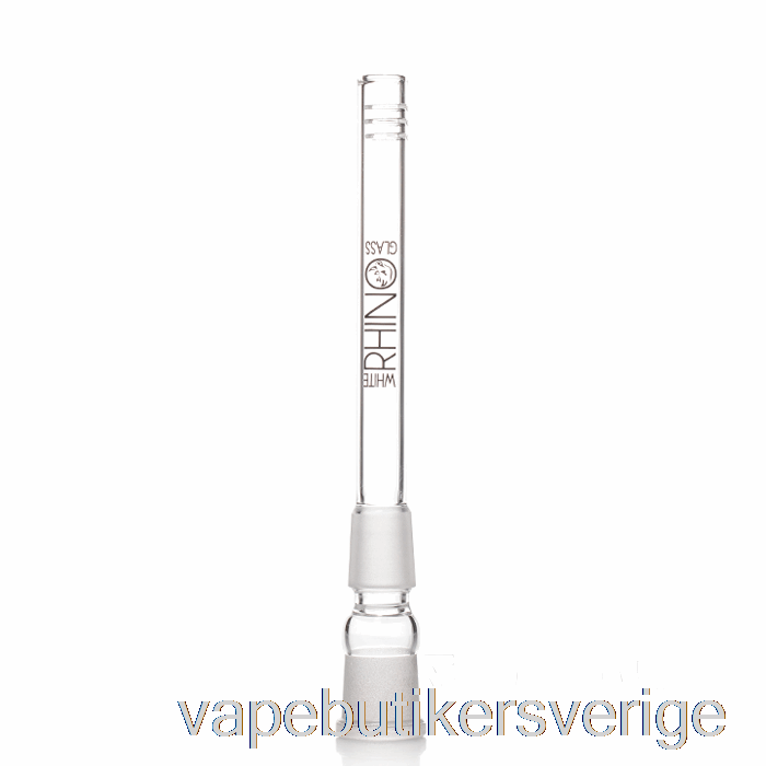 Vape Sverige Vit Noshörning 19/19 Glas Downstem 5,5 Tum